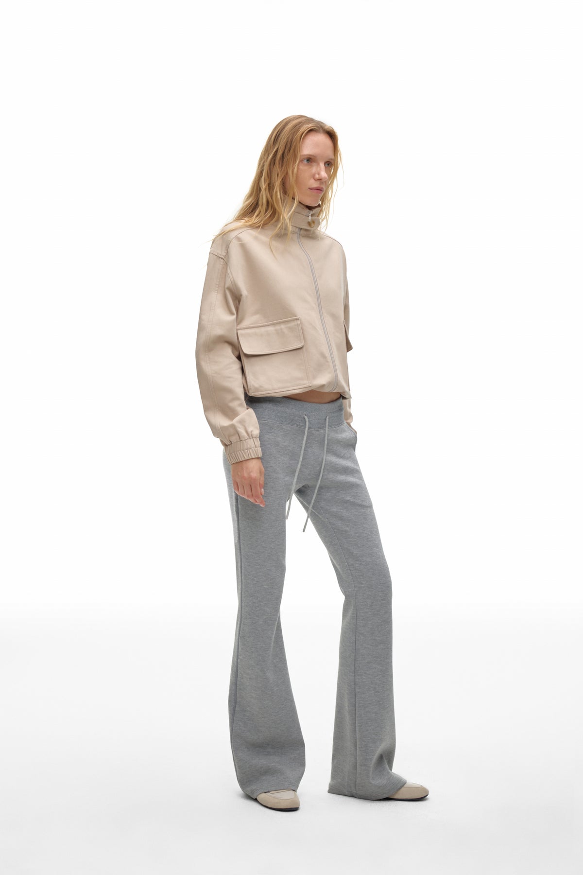 Mid-Rise Flare Pants
