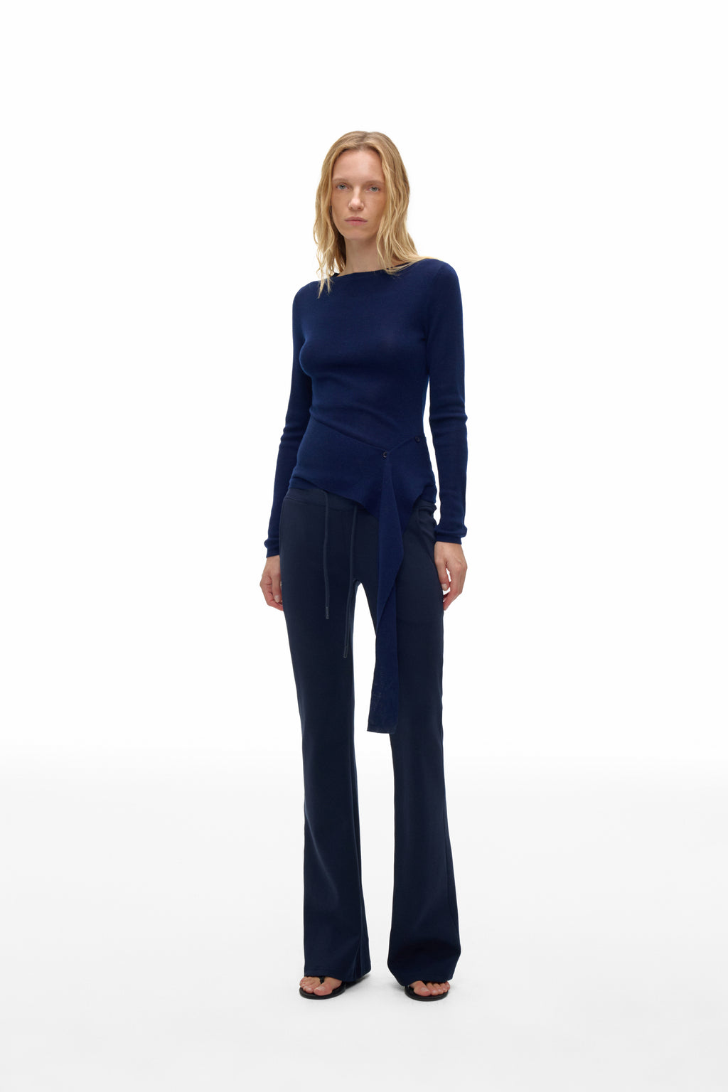 Mid-Rise Flare Pants