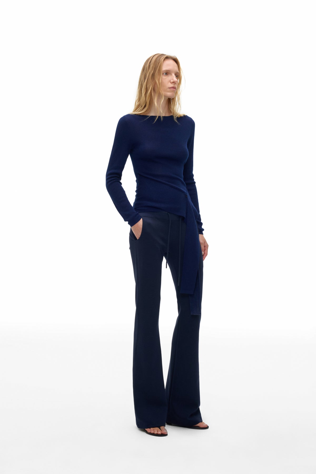 Mid-Rise Flare Pants
