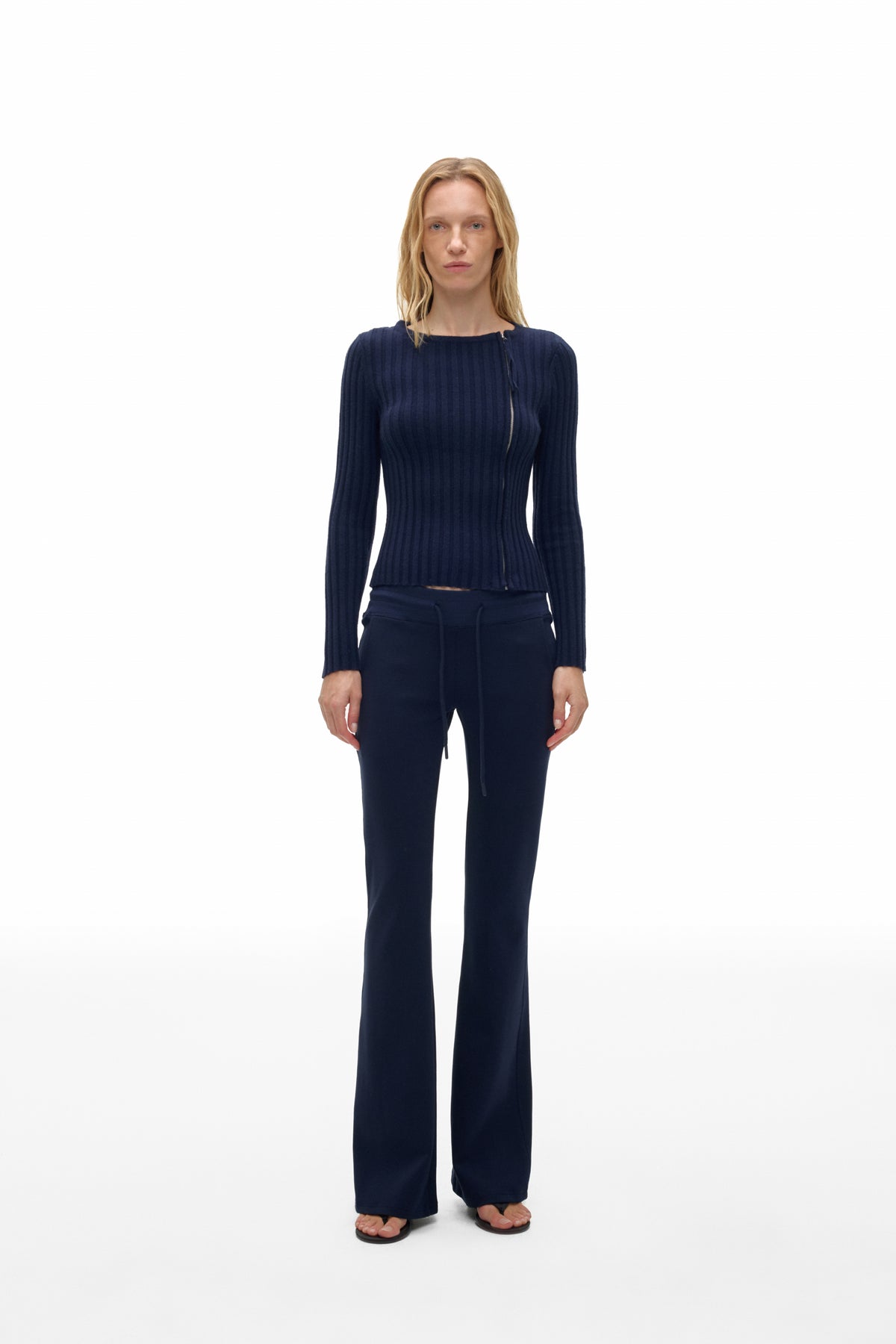 Mid-Rise Flare Pants