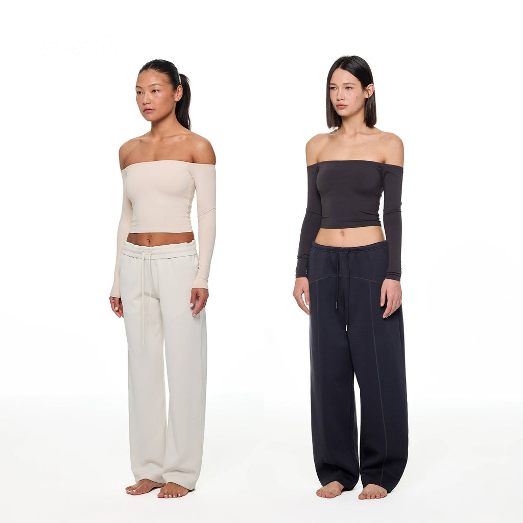 Boat Neck Long-Sleeve Top - main image 1