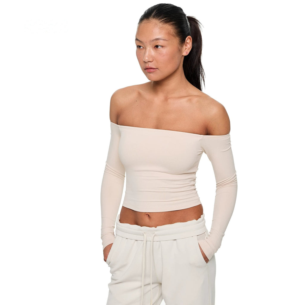 Boat Neck Long-Sleeve Top - main image 3