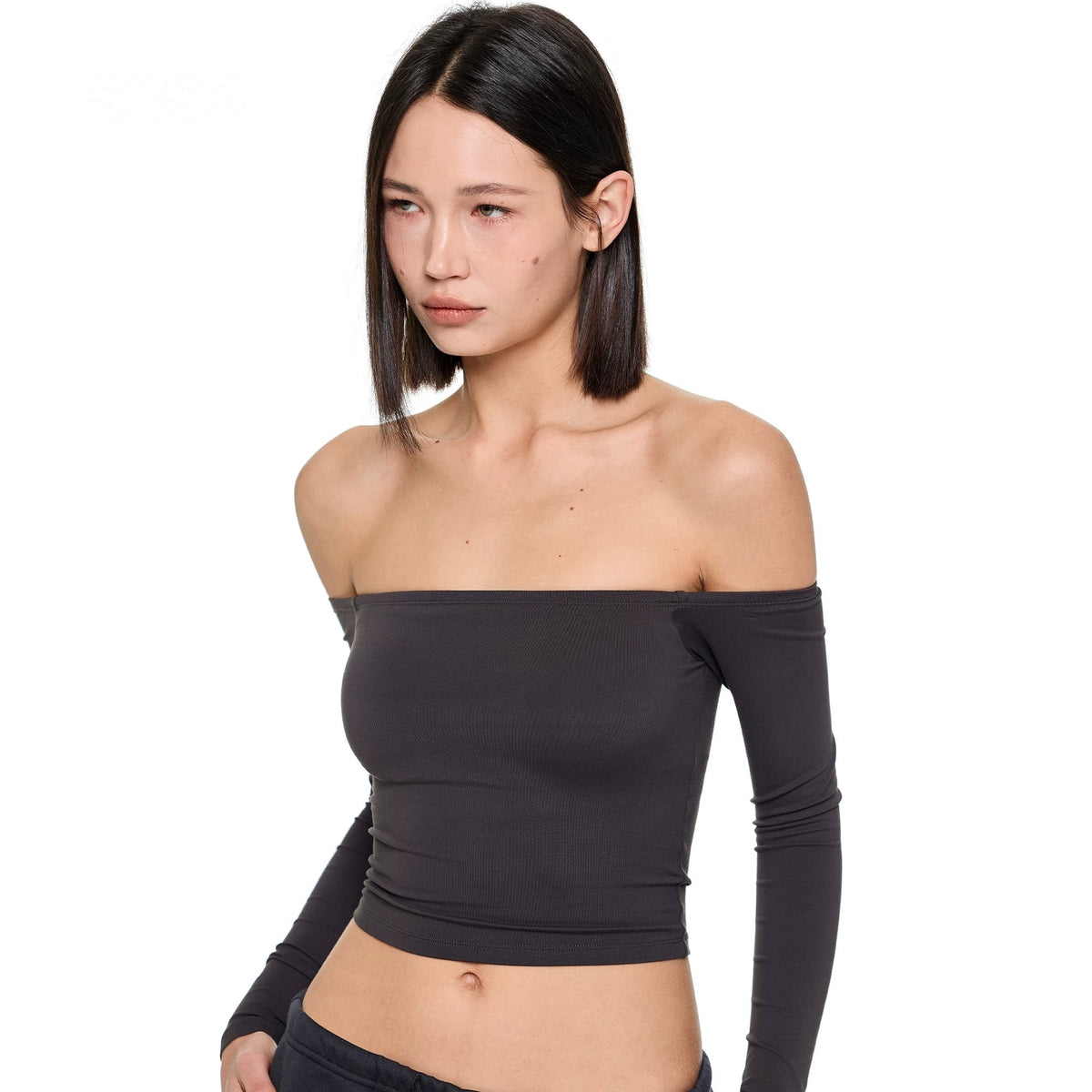 Boat Neck Long-Sleeve Top - main image 4