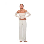 Boat Neck Long-Sleeve Top - main image 5