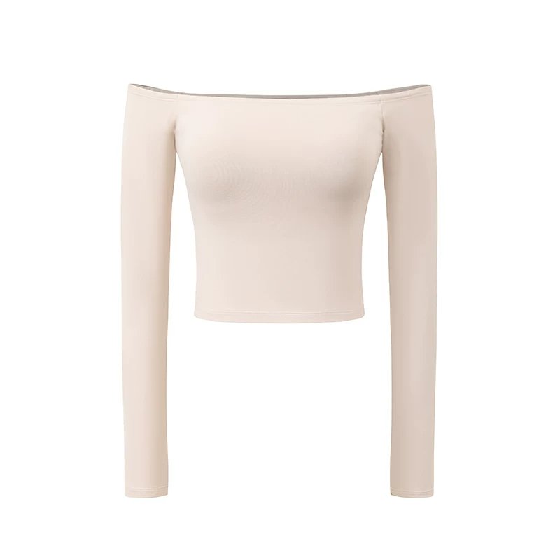 Boat Neck Long-Sleeve Top