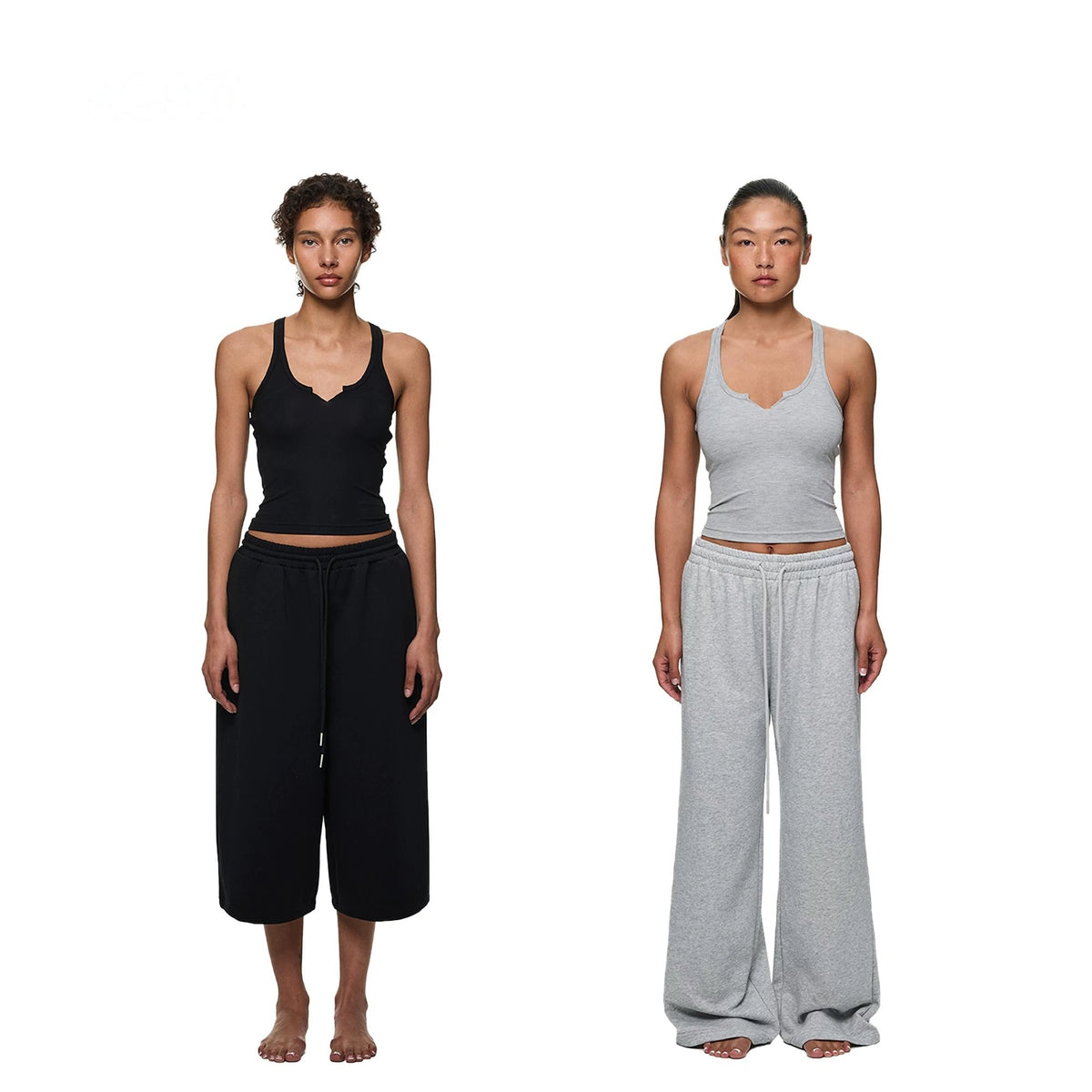 Double-Strap V-Neck Tank Top - main image 1