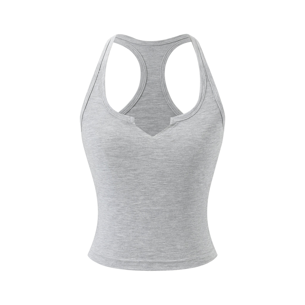Double-Strap V-Neck Tank Top