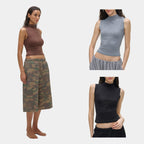 Seamless Mock Neck Tank Top - main image 1