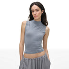Seamless Mock Neck Tank Top - main image 3