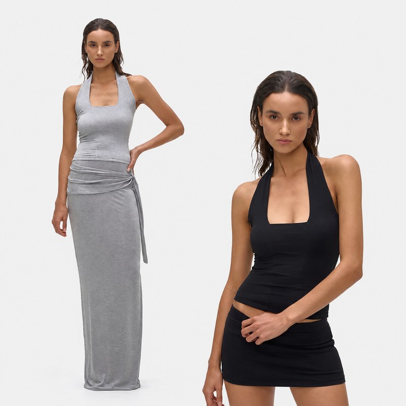 Halter Panel Tank Top - main image 1