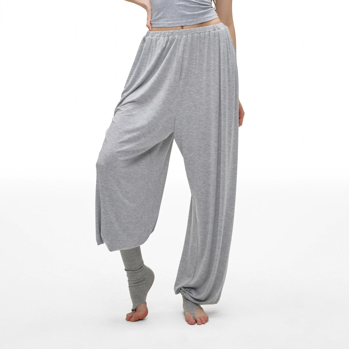 Knit Balloon Pants - main image 2