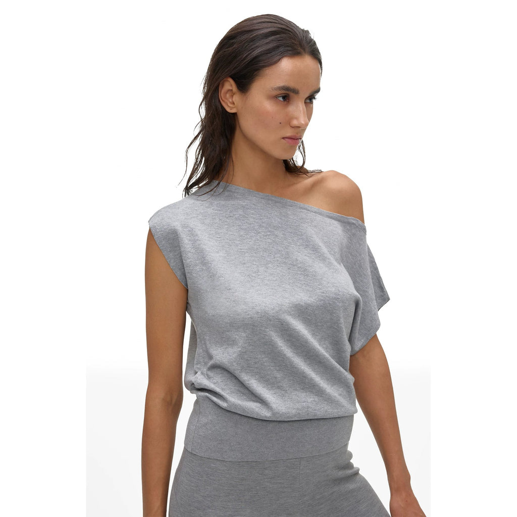 One-Shoulder Short-Sleeve Top - main image 2