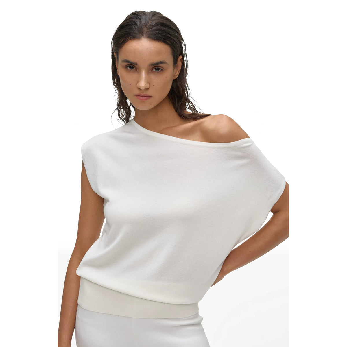 One-Shoulder Short-Sleeve Top - main image 5