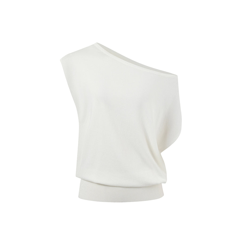 One-Shoulder Short-Sleeve Top