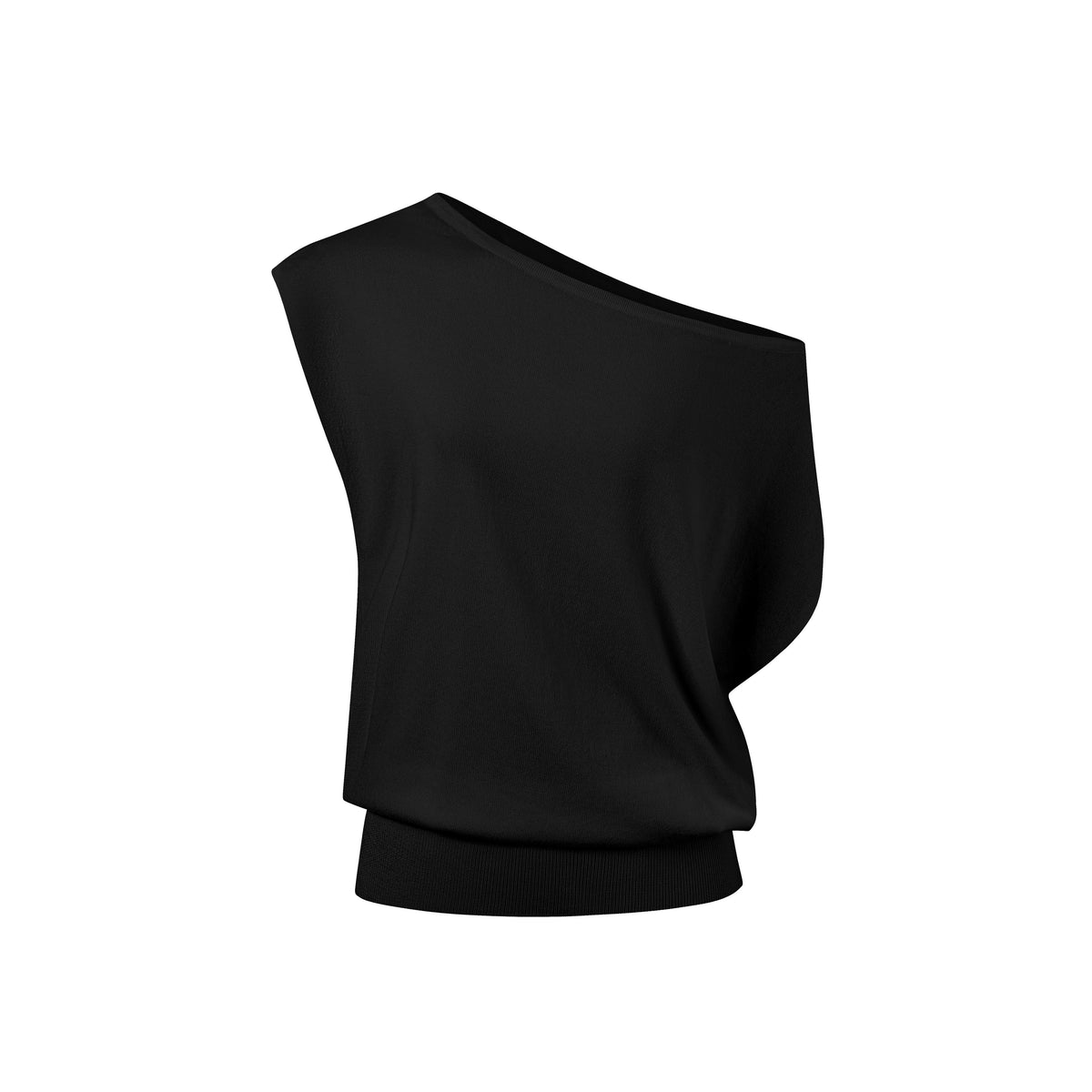 One-Shoulder Short-Sleeve Top