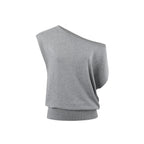 One-Shoulder Short-Sleeve Top