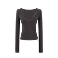 Deep V-Neck Fitted Tee