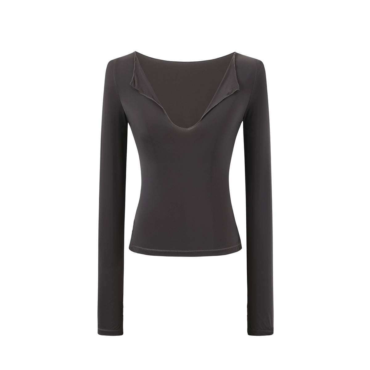Deep V-Neck Fitted Tee