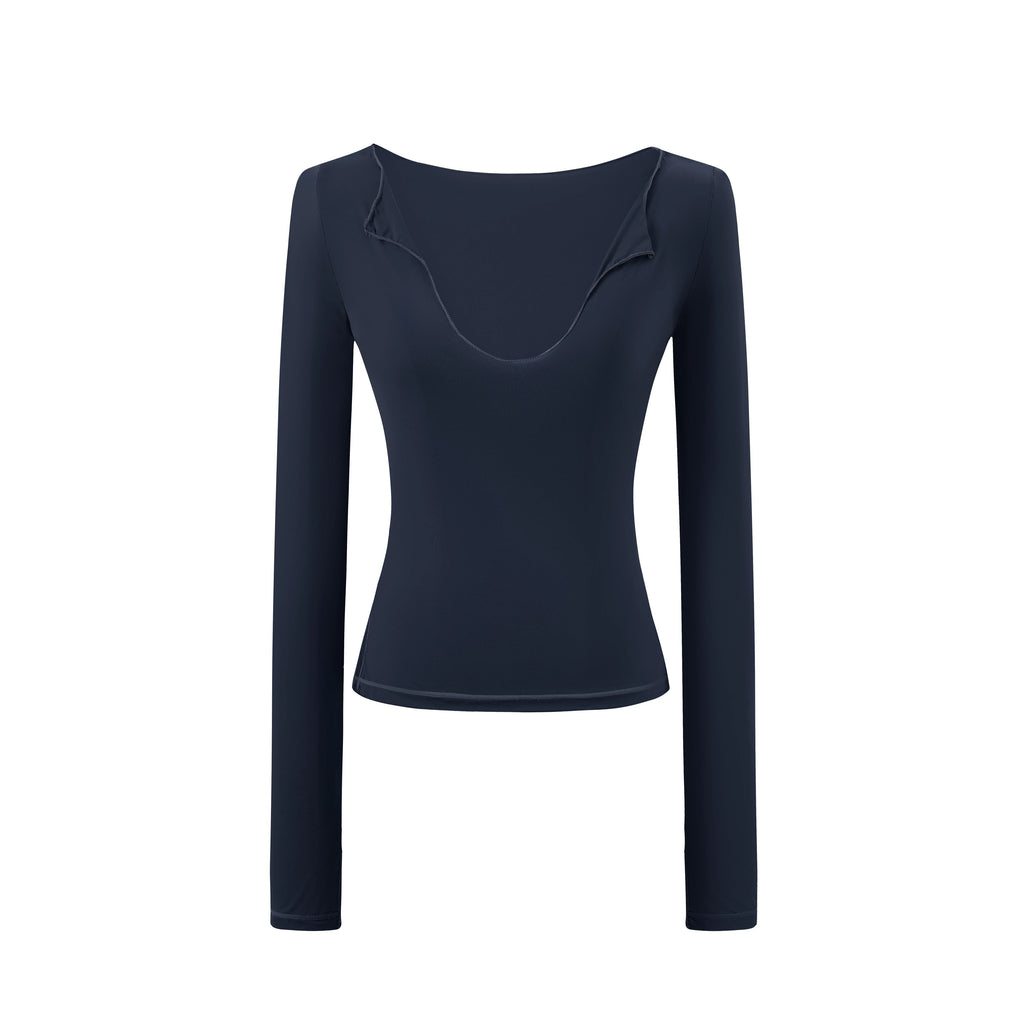 Deep V-Neck Fitted Tee