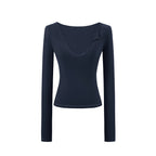 Deep V-Neck Fitted Tee
