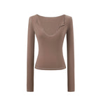 Deep V-Neck Fitted Tee
