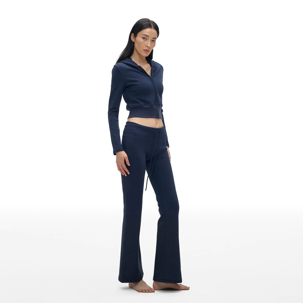 Drawstring Ankle Flare Pants - main image 3