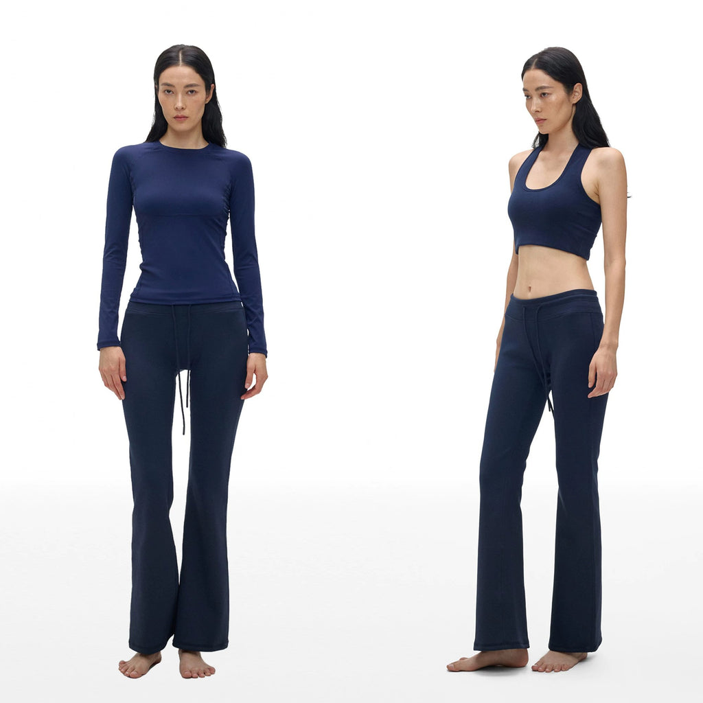 Drawstring Ankle Flare Pants - main image 4