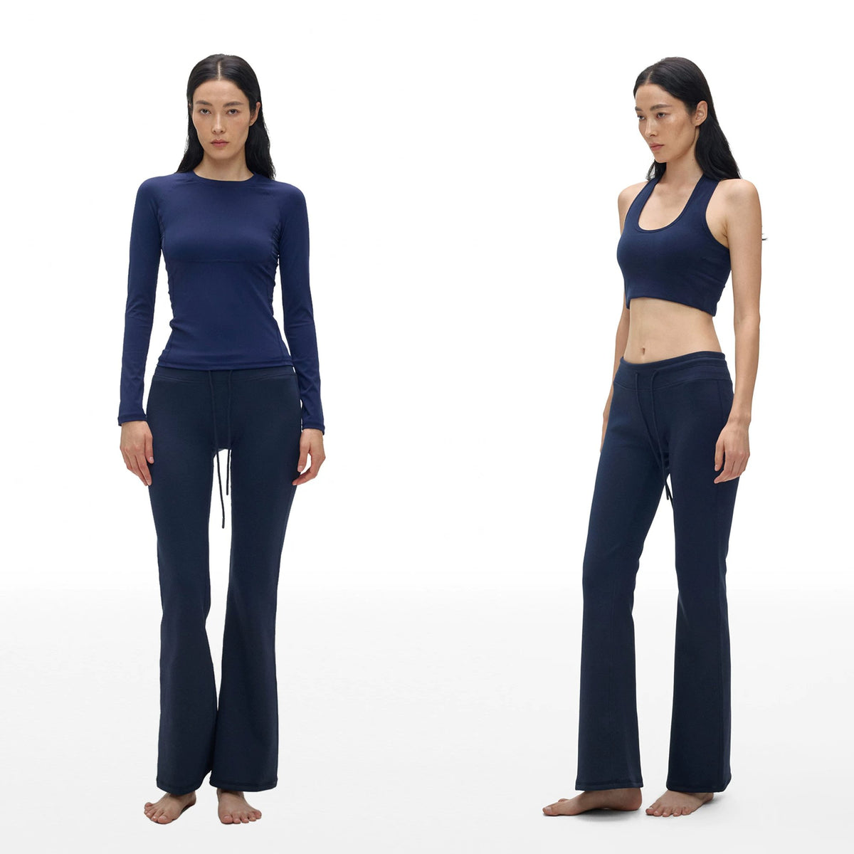 Drawstring Ankle Flare Pants - main image 4