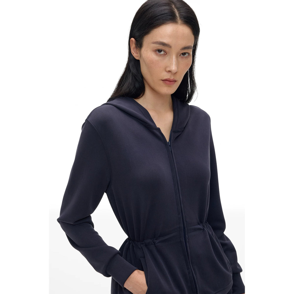 Two-Way Cinched-Waist Sweatshirt - main image 2