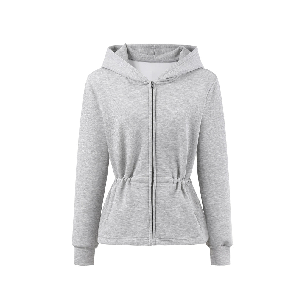 Two-Way Cinched-Waist Sweatshirt