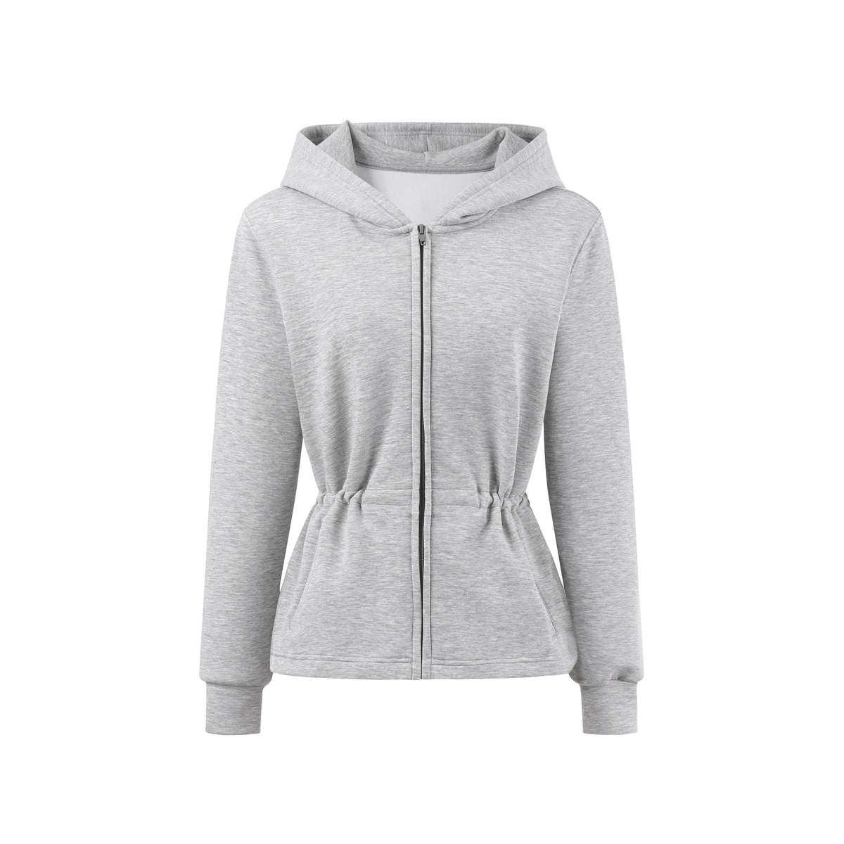 Two-Way Cinched-Waist Sweatshirt