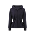 Two-Way Cinched-Waist Sweatshirt