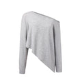 Asymmetric Neck Knit Top