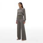 Hooded V-Neck Knit Top - main image 5