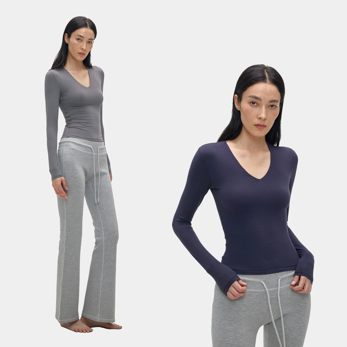 Stretch V-Neck Tee - main image 1