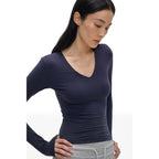 Stretch V-Neck Tee - main image 4