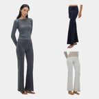 Foldover Waist Knit Pants - main image 1