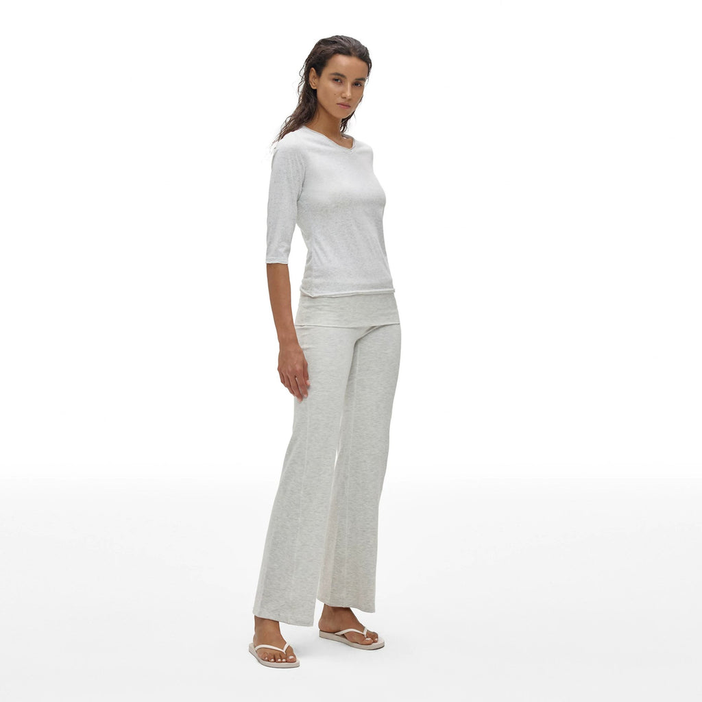 Foldover Waist Knit Pants - main image 5