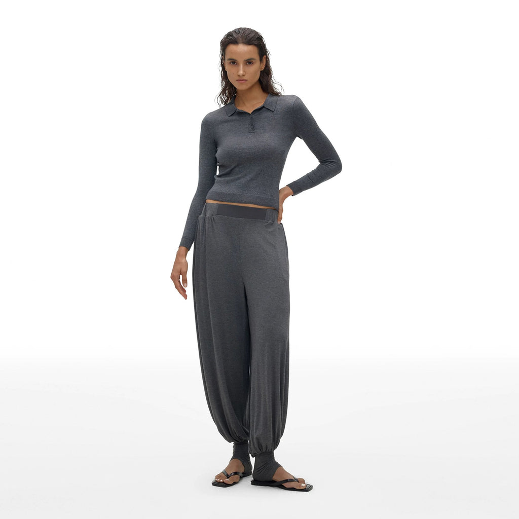 Tape-Trim Balloon Pants - main image 3