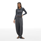 Tape-Trim Balloon Pants - main image 3