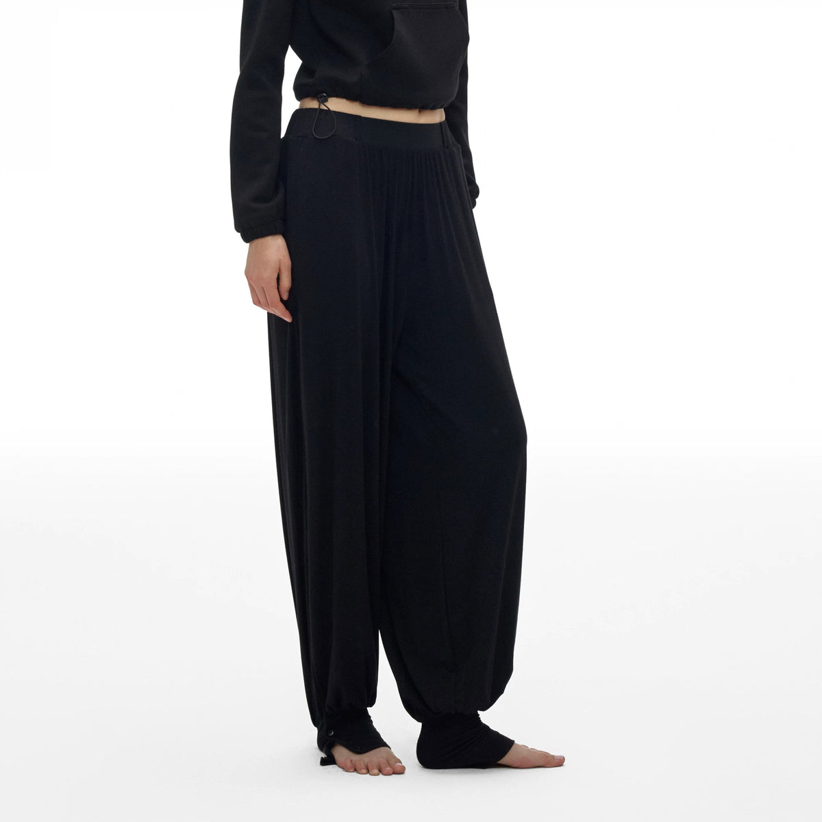 Tape-Trim Balloon Pants - main image 4