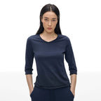 V-Neck Rolled-Edge Tee - main image 5