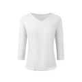 V-Neck Rolled-Edge Tee