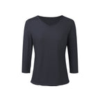 V-Neck Rolled-Edge Tee