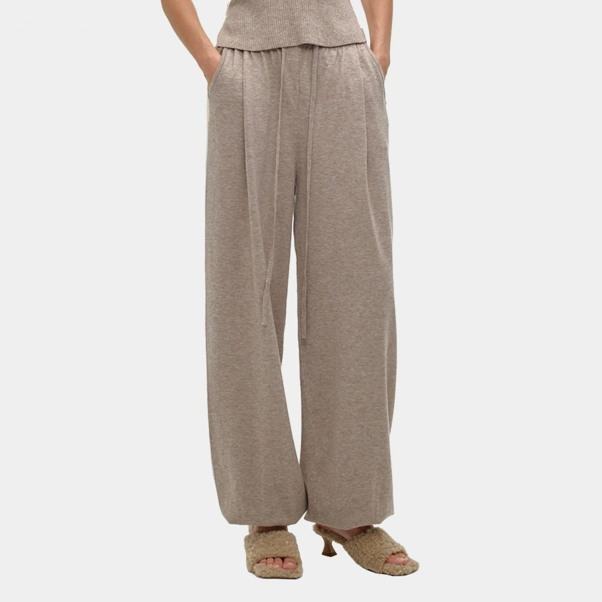 Cuffed Knit Pants - main image 1