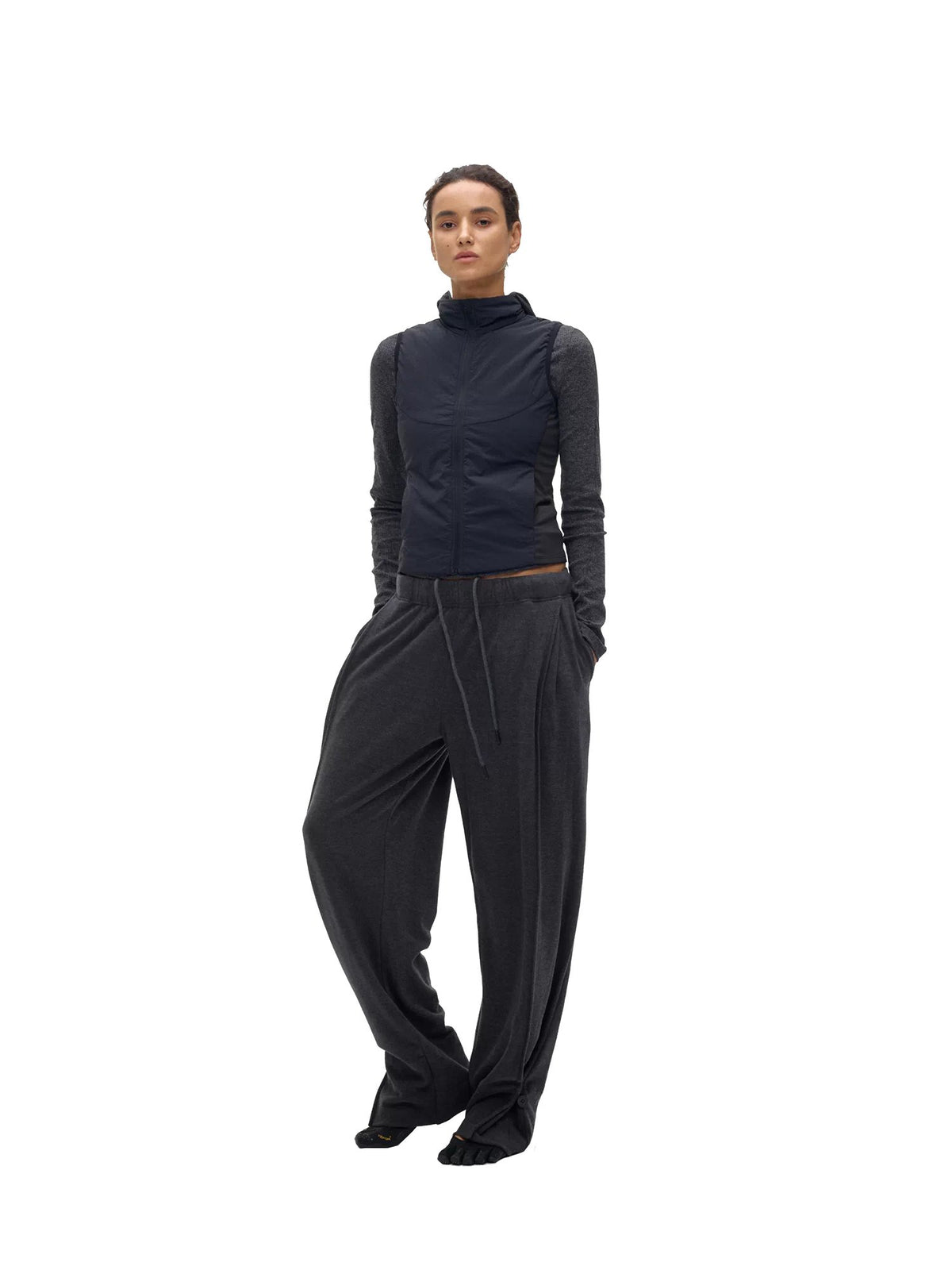 Two-Way Brushed Knit Pants