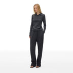 Hooded Ribbed Knit Top - main image 5
