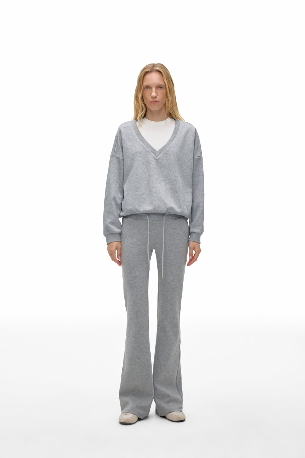 Mid-Rise Flare Pants