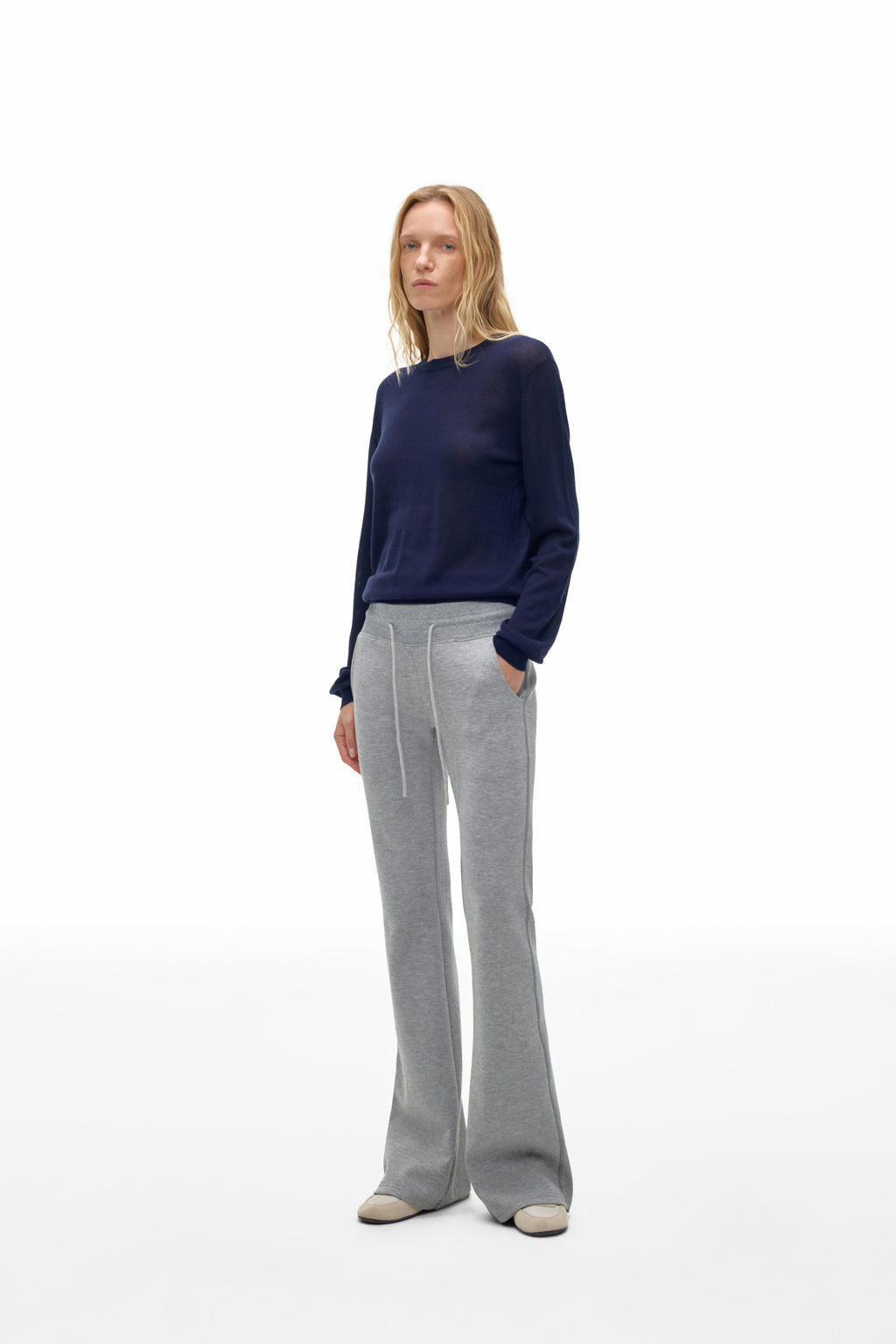 Mid-Rise Flare Pants